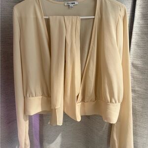 Fashion Nova Cream Blouse